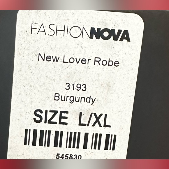 Burgundy Lingerie Robe - Picture 10 of 10